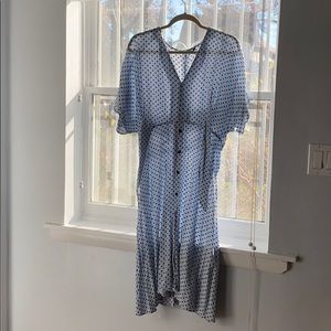 Zara baby blue midi dress
